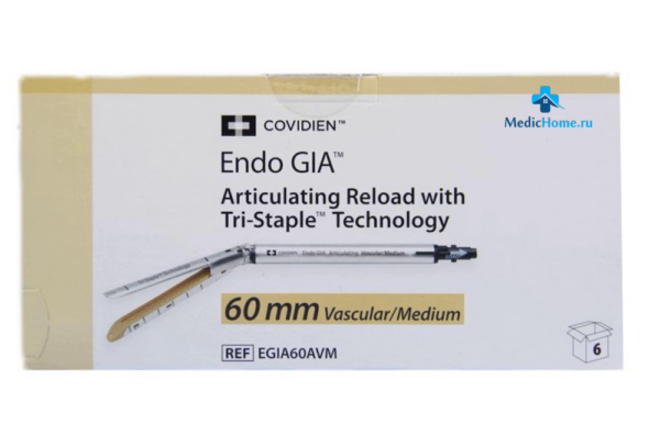 КАССЕТА К АППАРАТУ ENDO GIA (TRI STAPLE) COVIDIEN EGIA60AVM